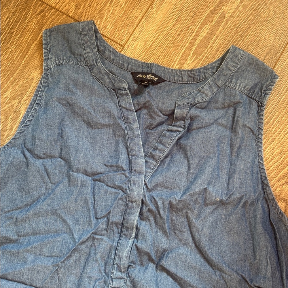 Lucky Brand Blue Tank Top - Picture 2 of 4